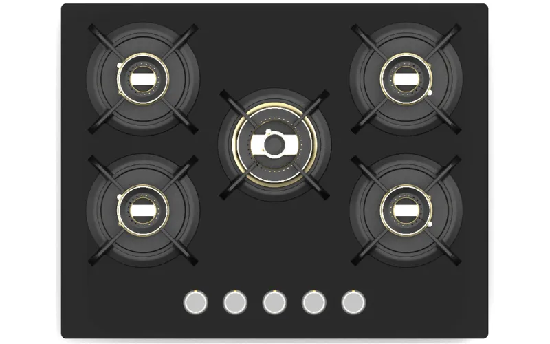 Custom Cost Effective Five Burner Gas Stove