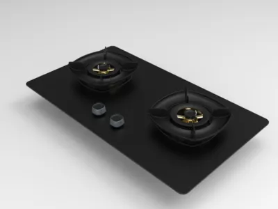 Sleek Dual Burner Gas Stove for Modern Home Cooks