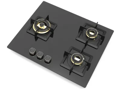 Triple Burner Gas Stove for Modern Kitchen Equipment Supply